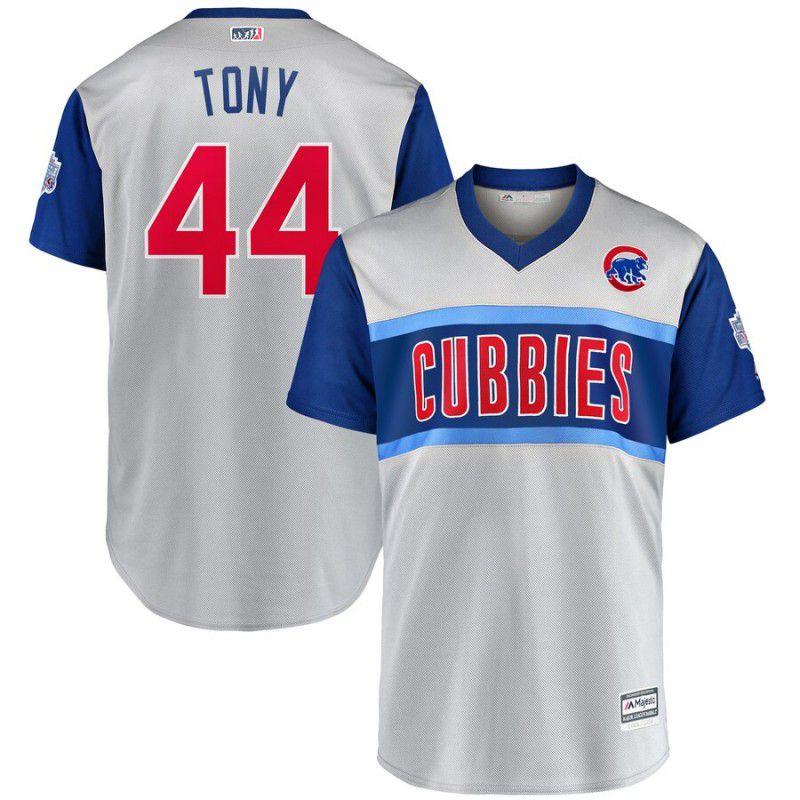 Men Chicago Cubs #44 Tony Grey Nickname version Game 2021 MLB Jerseys